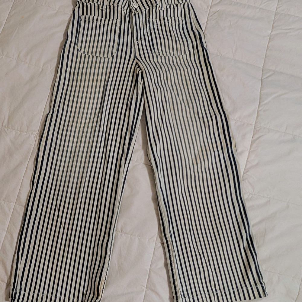 Gymboree Black and White Striped Kids Casual Bottoms